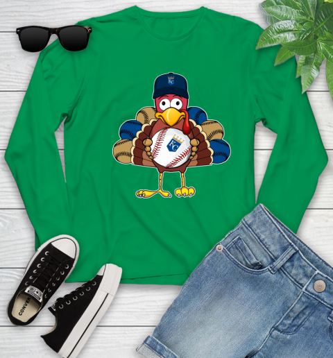 Kansas City Royals Turkey thanksgiving Youth Long Sleeve 6