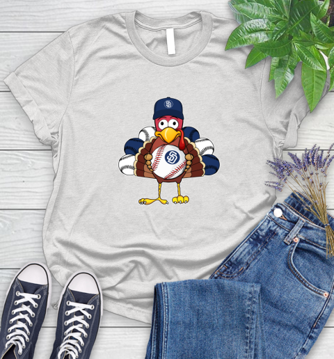 San Diego Padres Turkey thanksgiving Women's T-Shirt