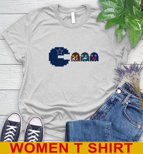 Dallas Cowboy NFL Football Pac Man Champion Women's T-Shirt