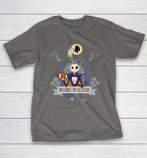 NFL Washington Redskins Football Jack Skellington Halloween T-Shirt 8