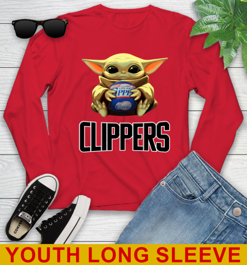 NBA Basketball LA Clippers Star Wars Baby Yoda Shirt 132