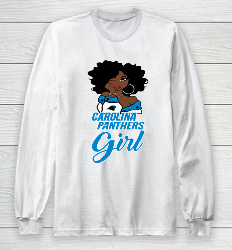 Carolina Panthers Girl NFL Long Sleeve T-Shirt 2