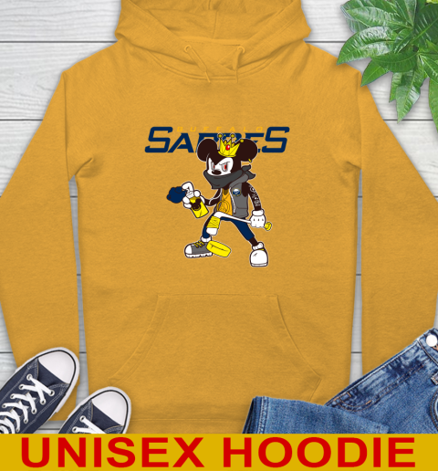 Buffalo Sabres NHL Hockey Mickey Peace Sign Sports Hoodie 3