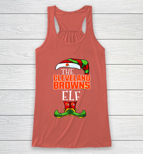 Cleveland Browns Christmas ELF Funny NFL Racerback Tank 3