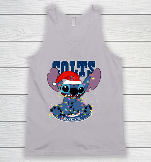 Indianapolis Colts NFL Football noel stitch Christmas Tank Top 2