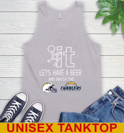 Los Angeles Chargers Football NFL Let's Have A Beer And Watch Your Team Sports Tank Top 3