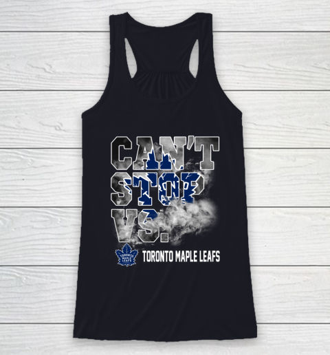 NHL Toronto Maple Leafs Hockey Can't Stop Vs Racerback Tank 8 NHL Toronto Maple Leafs Hockey Can't Stop Vs Racerback Tank - Image 8