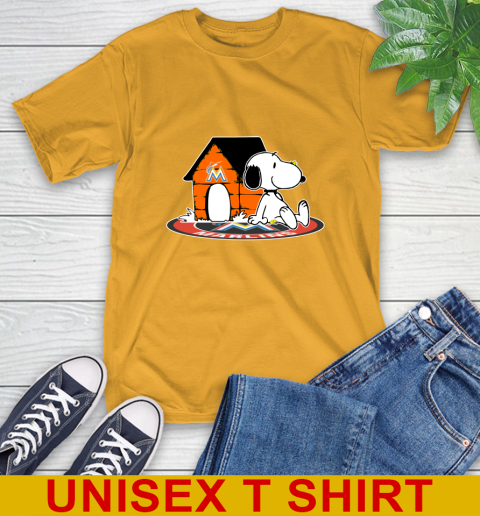 MLB Baseball Miami Marlins Snoopy The Peanuts Movie Shirt T-Shirt 3