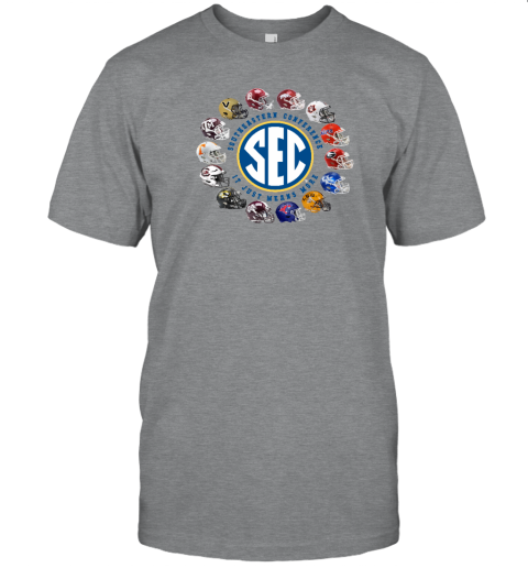 2023 Sec Southeastern Conference It Just Means More 14 Teams Helmet T-Shirt