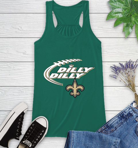 NFL New Orleans Saints Dilly Dilly Football Sports Racerback Tank 7