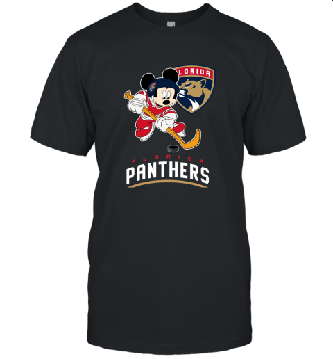NHL Hockey Mickey Mouse Team Florida Panthers Unisex Jersey Tee