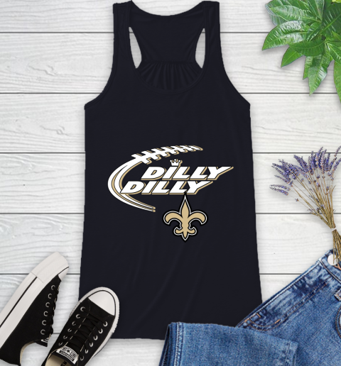 NFL New Orleans Saints Dilly Dilly Football Sports Racerback Tank 10