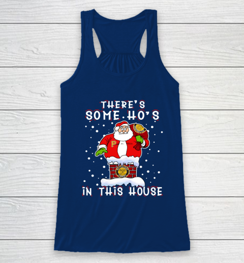 Pittsburgh Pirates Christmas There Is Some Hos In This House Santa Stuck In The Chimney MLB Racerback Tank 6
