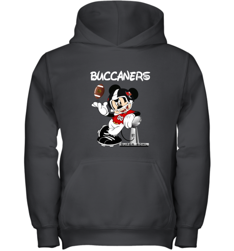 Mickey Buccaneers Taking The Super Bowl Trophy Football Youth Hoodie