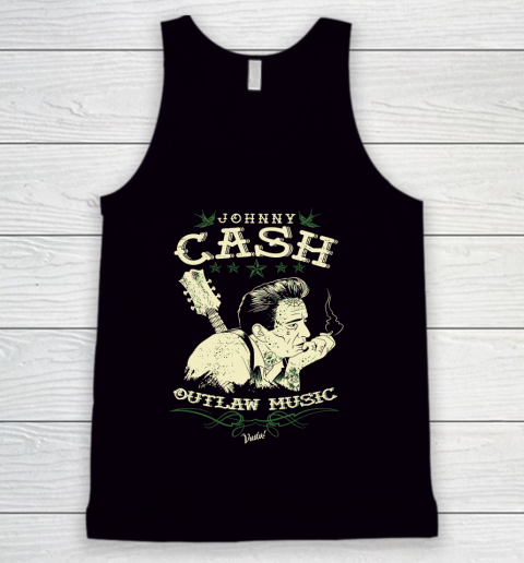 Johnny Cash Wanted Original Merchandise Tank Top Tee For Sports