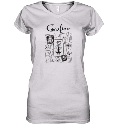 Coraline Halloween Women's V-Neck T-Shirt