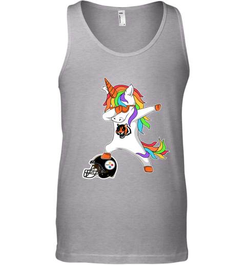 Football Dabbing Unicorn Steps On Helmet Cincinnati Bengals Tank Top