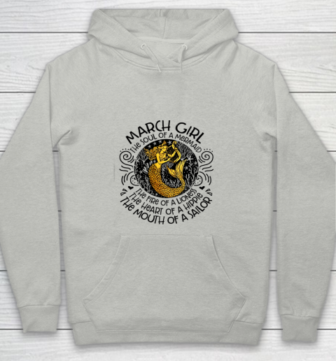 The Fire of a Lioness March Birthday Youth Hoodie