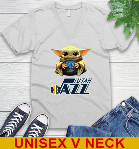 NBA Basketball Utah Jazz Star Wars Baby Yoda Shirt 49