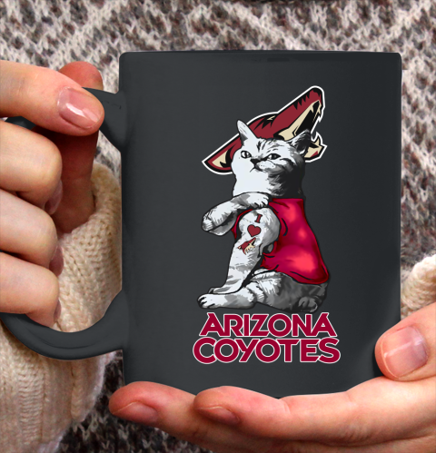 NHL My Cat Loves Arizona Coyotes Hockey Ceramic Mug 11oz 2