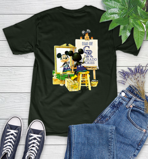 MLB Baseball Colorado Rockies Mickey Drawing Shirt 86