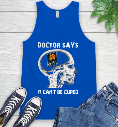 NBA Phoenix Suns Basketball Skull It Can't Be Cured Shirt Tank Top 4