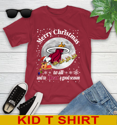 Miami Heat Merry Christmas To All And To Heat A Good Season NBA Basketball Sports Youth T-Shirt 12