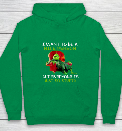 Tee Christmas Grinch Xmas funny quotes Youth Hoodie 4