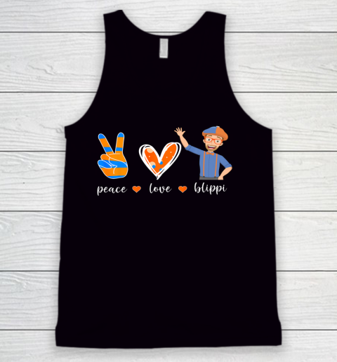 Peace Love Blippis Funny Lover Tank Top