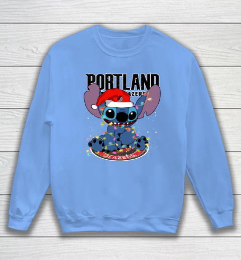 Portland Trail Blazers NBA noel stitch Basketball Christmas Sweatshirt 7