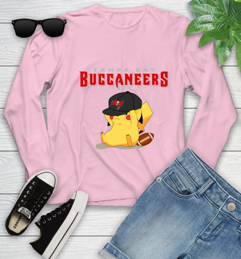 NFL Pikachu Football Tampa Bay Buccaneers Youth Long Sleeve 10
