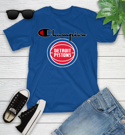 NBA Basketball Detroit Pistons Champion Shirt Youth T-Shirt 6