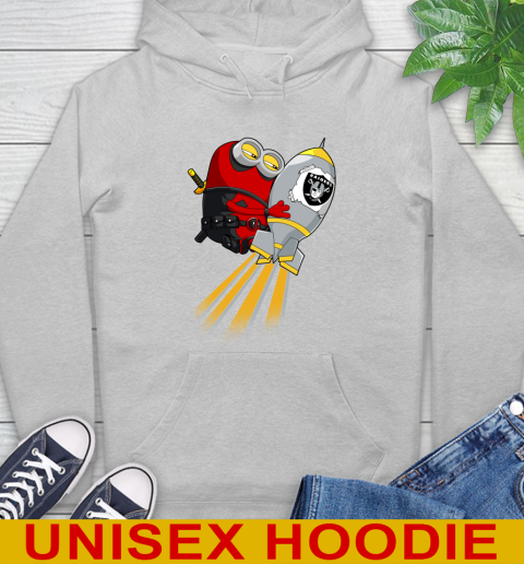 NFL Football Oakland Raiders Deadpool Minion Marvel Shirt Hoodie 6