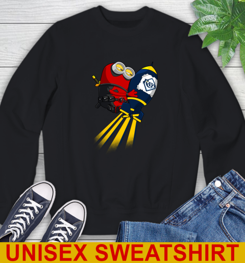 MLB Baseball Tampa Bay Rays Deadpool Minion Marvel Shirt Sweatshirt