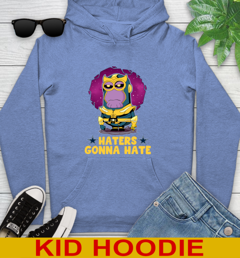 NFL Football Dallas Cowboys Haters Gonna Hate Thanos Minion Marvel Shirt Youth Hoodie 12