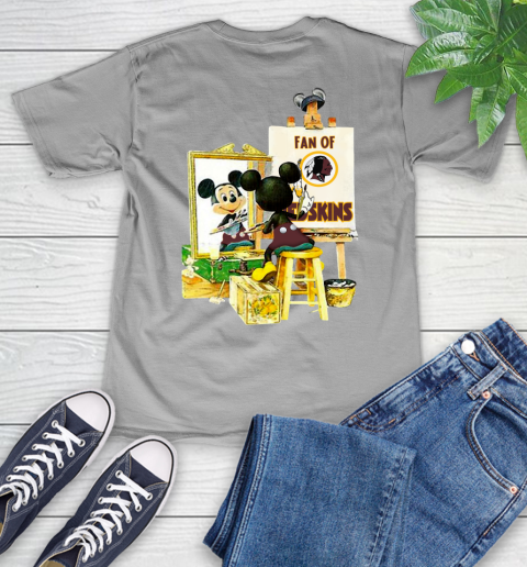 NFL Football Washington Redskins Mickey Drawing Shirt 48