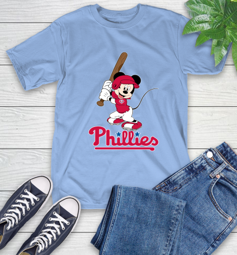 MLB Baseball Philadelphia Phillies Cheerful Mickey Mouse Shirt T-Shirt 12