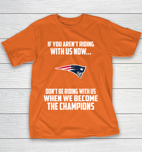 NFL New England Patriots Football We Become The Champions Youth T-Shirt 4