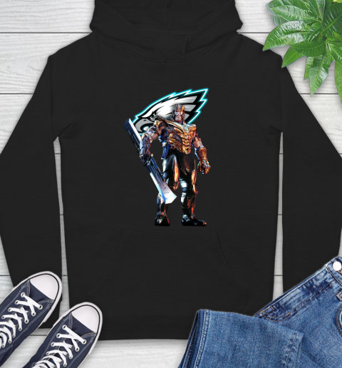 NFL Thanos Gauntlet Avengers Endgame Football Philadelphia Eagles Hoodie 2