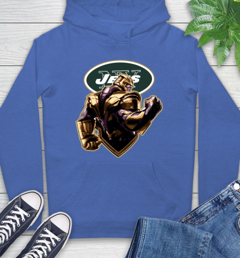 NFL Thanos Avengers Endgame Football Sports New York Jets Hoodie 9