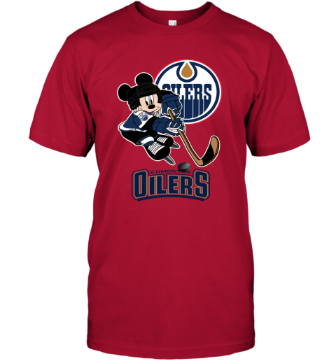 NHL Edmonton Oilers Mickey Mouse Disney Hockey T Shirt - Rookbrand