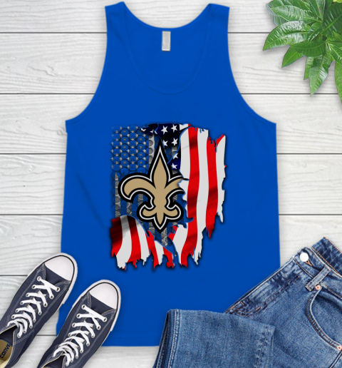 New Orleans Saints NFL Football American Flag Tank Top 4