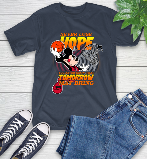 Portland Trail Blazers NBA Basketball Mickey Disney Never Lose Hope T-Shirt 3