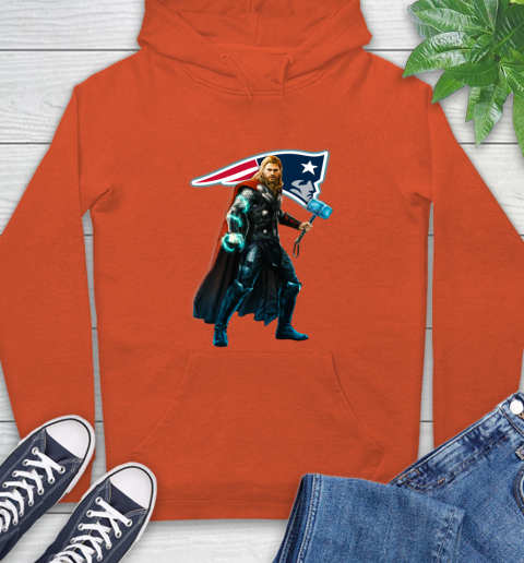 NFL Thor Avengers Endgame Football New England Patriots Hoodie 5