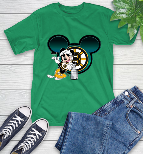 NHL Boston Bruins Stanley Cup Mickey Mouse Disney Hockey T Shirt T-Shirt 7