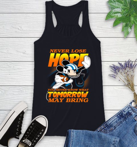 Carolina Panthers NFL Football Mickey Disney Never Lose Hope Racerback Tank 9