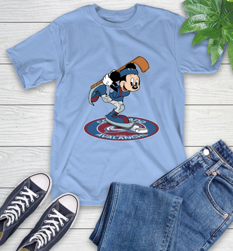 NHL Hockey Colorado Avalanche Cheerful Mickey Disney Shirt T-Shirt 12