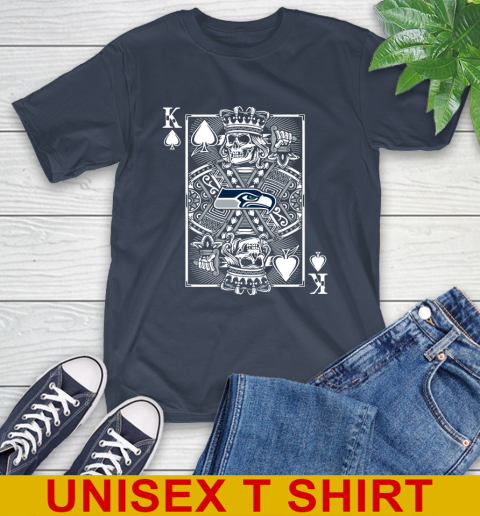 Seattle Seahawks NFL Football The King Of Spades Death Cards Shirt T-Shirt 4 Seattle Seahawks NFL Football The King Of Spades Death Cards Shirt T-Shirt - Image 4