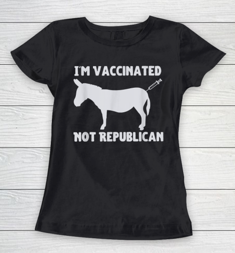 I Am Vaccinated Not Republican Women's T-Shirt