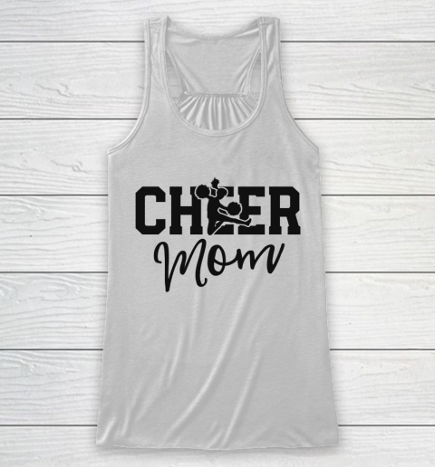 Mother's Day Funny Gift Ideas Apparel  Pink Cheerleader Mom Shirt Cheer Mom Gifts Mama Mother T Shi Racerback Tank